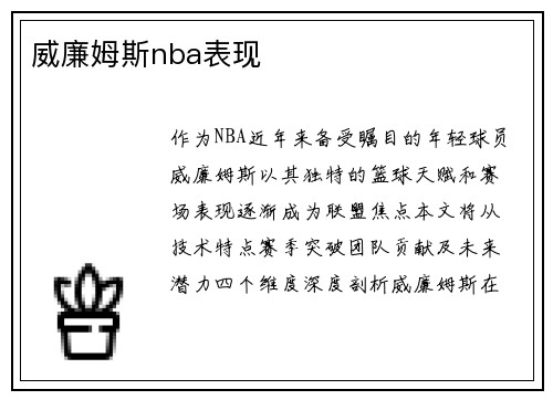 威廉姆斯nba表现